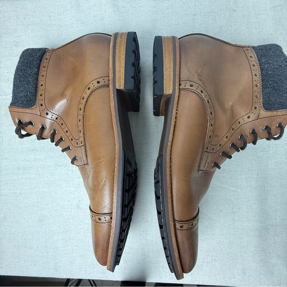 Warfield & Grand Porter Men’s Cap Toe Shoe Boot Chestnut Size 10.5 - Picture 9 of 10